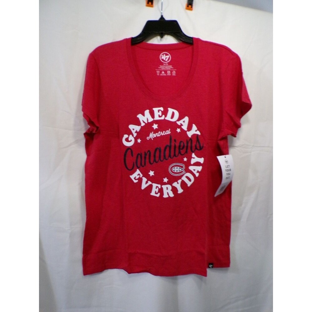 47 Brand Women's Montreal Canadiens Gameday Everyday T-Shirt XL Red